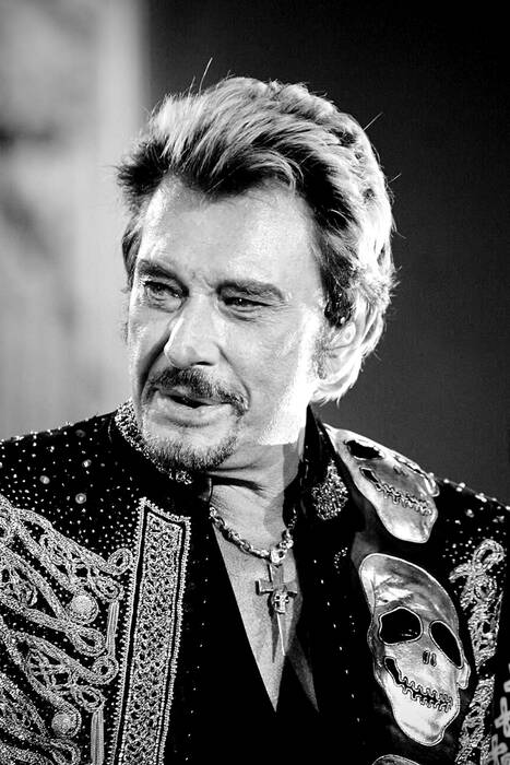 Johnny Hallyday podiumportret Flashback-tour 2006 Johnny Hallyday podiumportret Flashback-tour 2006