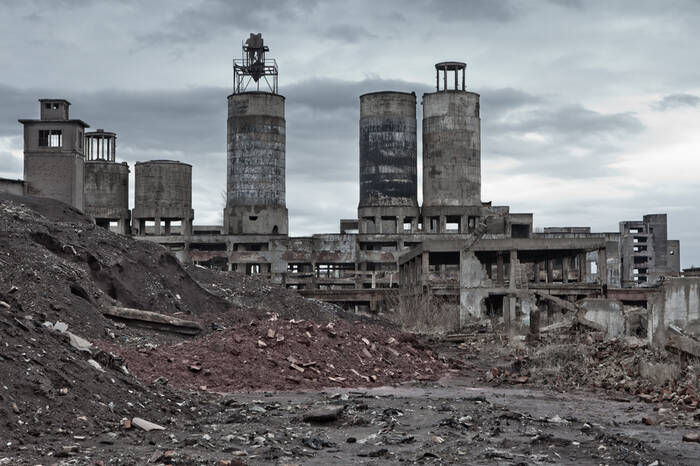 Voormalige chemische fabriek in Ploiesti