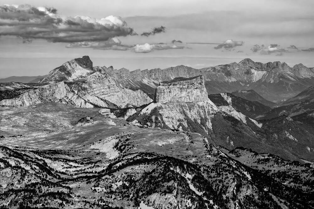 Die Hochplateaus von Vercors und der Mont Aiguille
