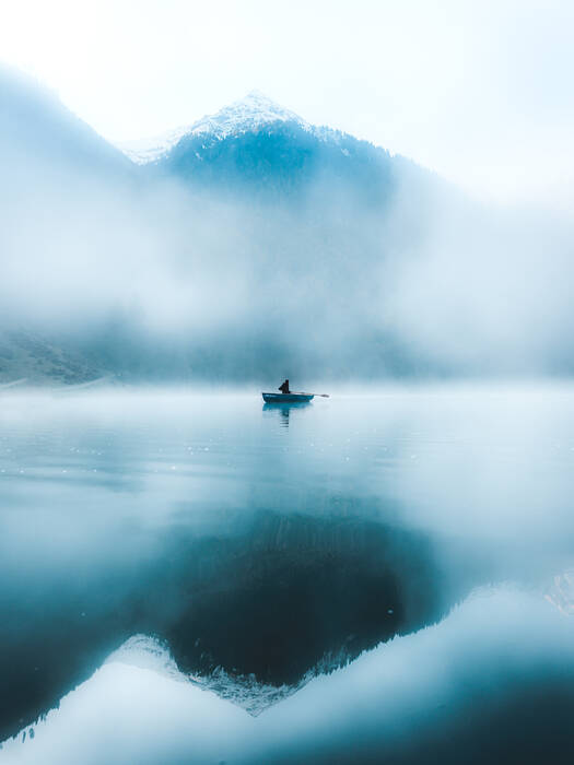 The man and the peak The man and the peak