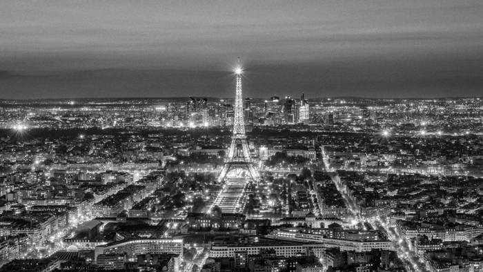 Cuadro Y Poster En Blanco Y Negro De Torre Eiffel Compra Y Venta