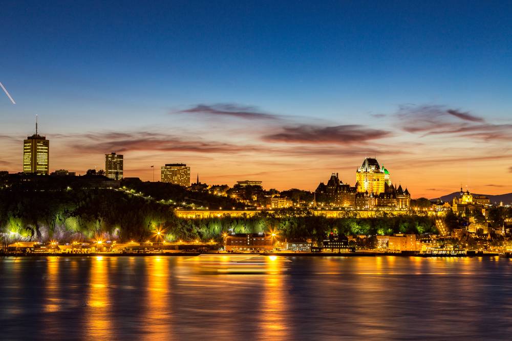 Zonsondergang in Quebec