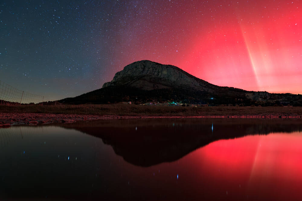 Aurora boreale in Costa Azzurra