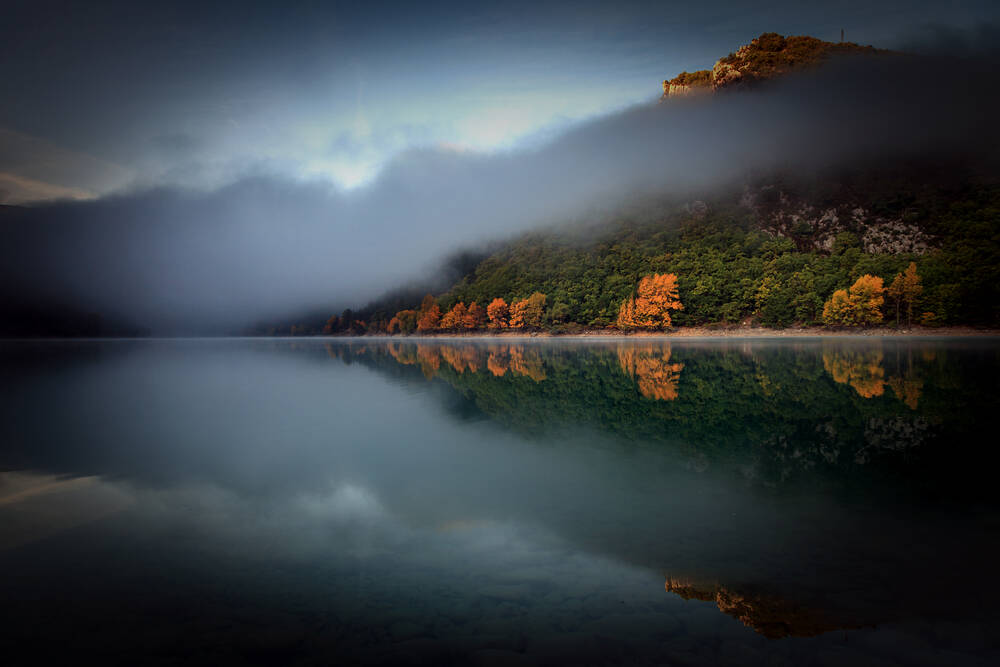 Il lago Chaudanne nel Verdon