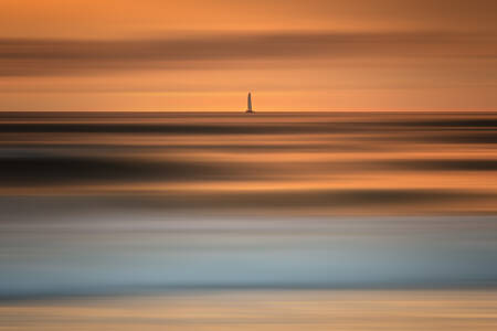 Tramonto sull'oceano