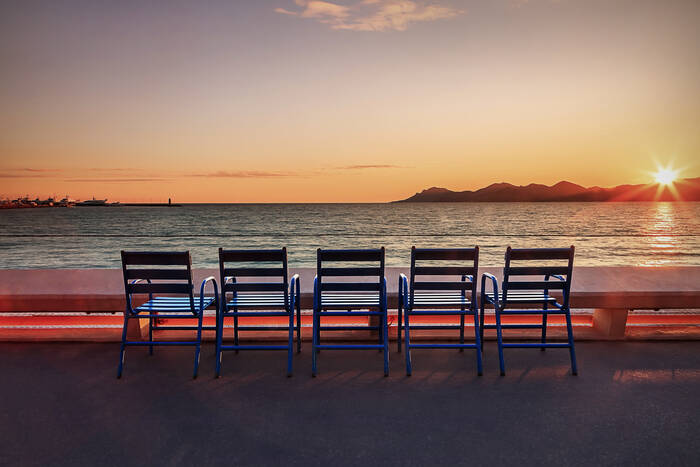 Photo De Coucher De Soleil Sur La Mer Editions Limitees Achat Vente