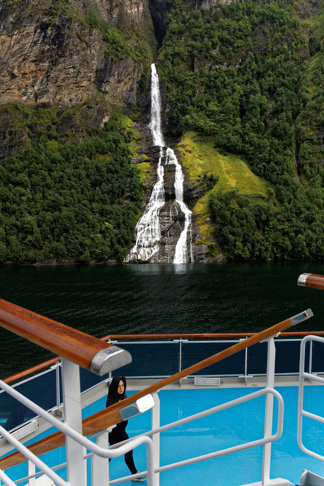 Waterval in de Geiranger Fjord