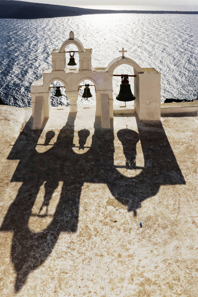 Shadow in Santorini
