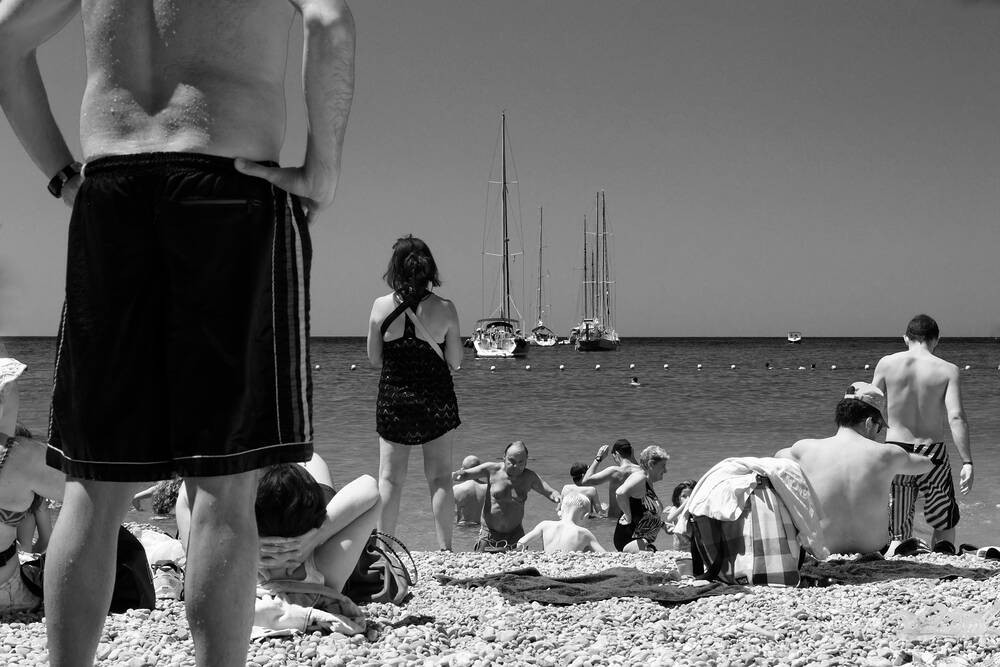 Sur une plage des Baléares