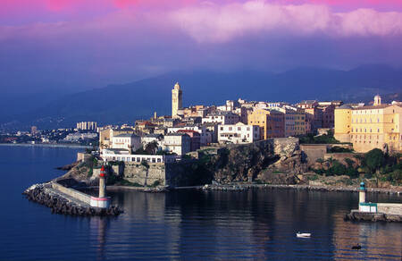 Entrance to the port of Bastia