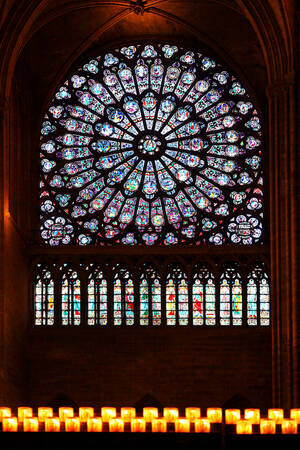 Rosace Nord de Notre Dame De Paris