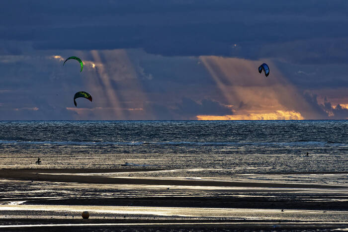 Kite-Surf på Bretagnes kust Kite-Surf på Bretagnes kust