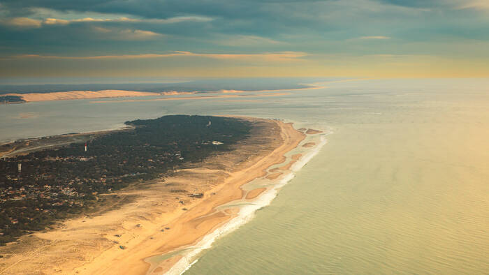Zonsondergang Cap Ferret en Dune du Pilat Zonsondergang Cap Ferret en Dune du Pilat