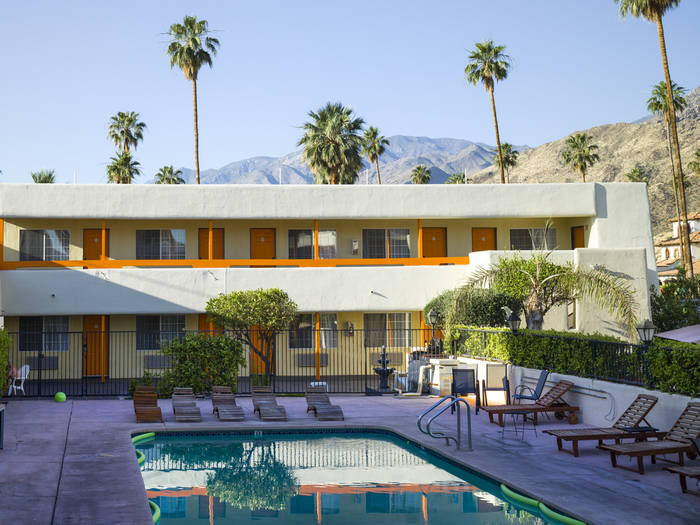 Palm Springs zonsondergang Palm Springs zonsondergang