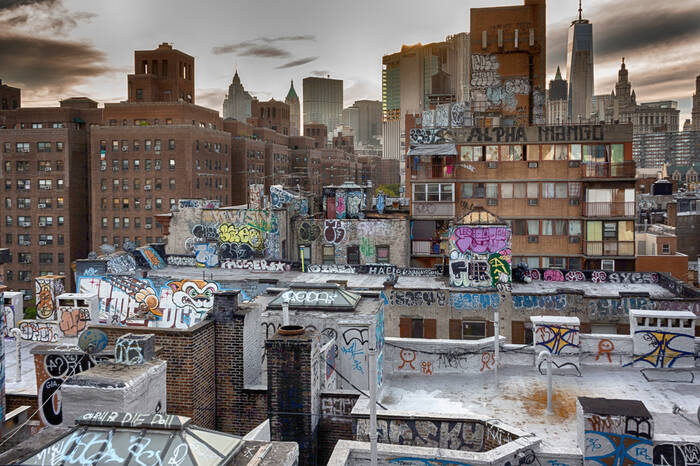 LES TOITS DE CHINATOWN EN COULEUR LES TOITS DE CHINATOWN EN COULEUR