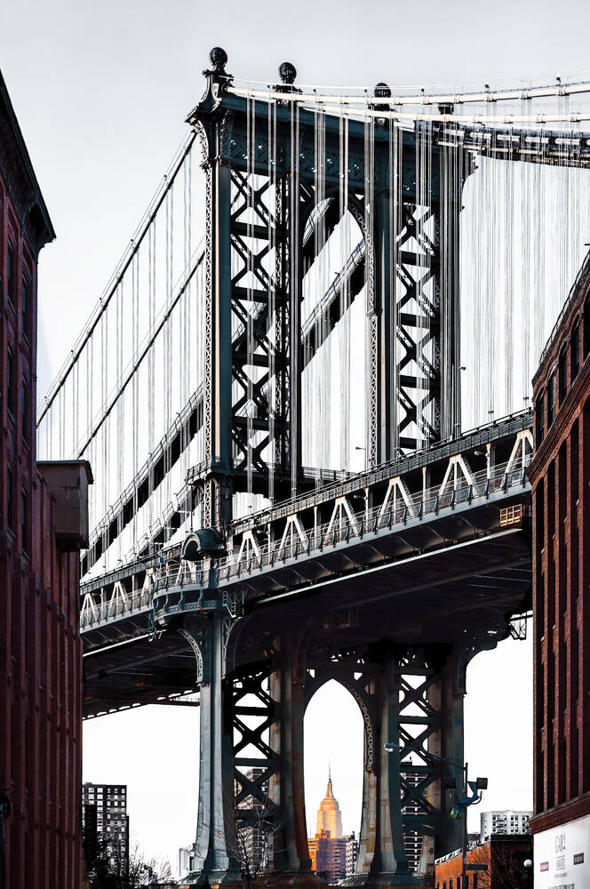 Manhattan Bridge and Empire State Building