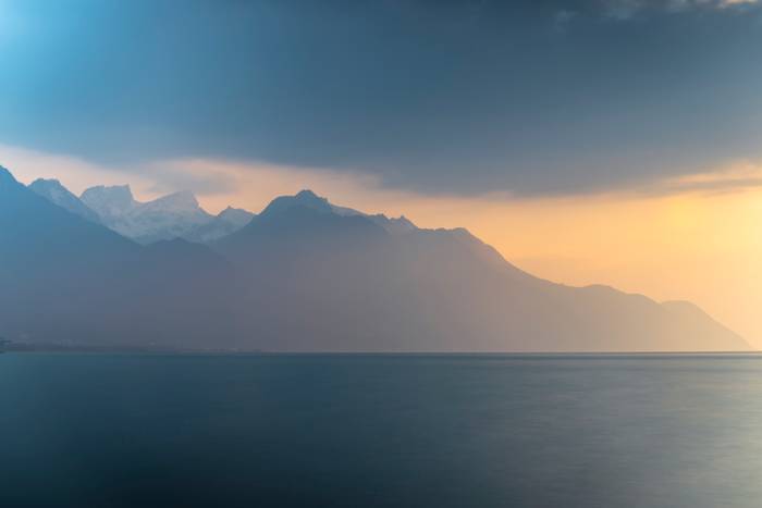 Het meer van Leman Zwitserland