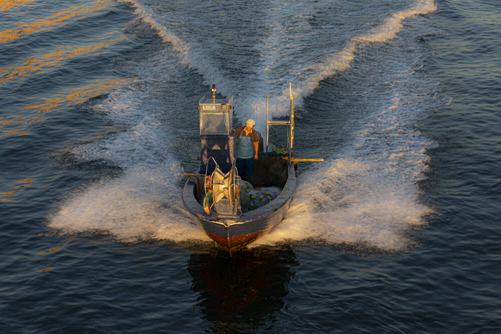 De visser bij dageraad