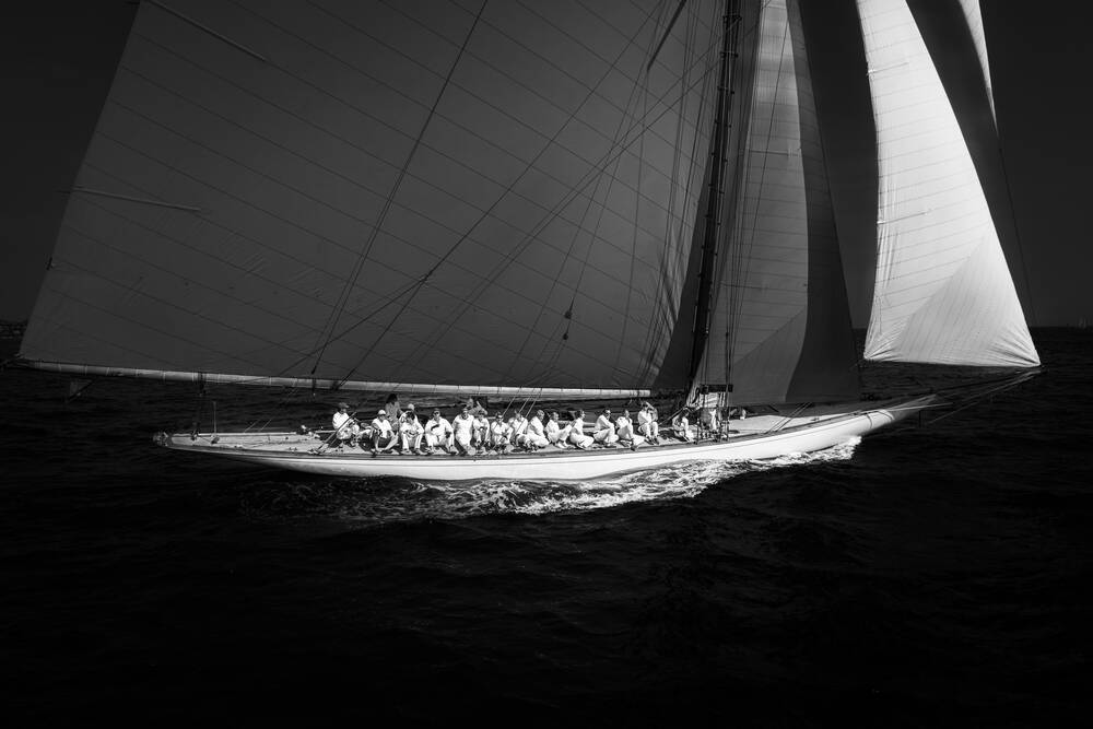 Les Voiles de Saint-Tropez 2023 in bianco e nero