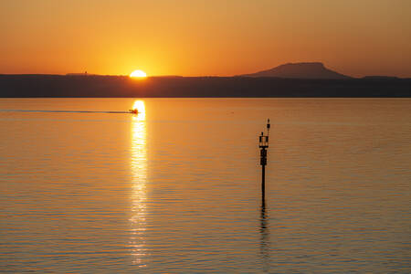 Gryning över Étang de Berre Gryning över Étang de Berre