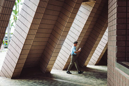 Geometric Arches at Hong Kong Cultural Centre