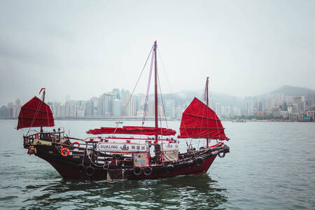 Red Sails on Victoria Harbour