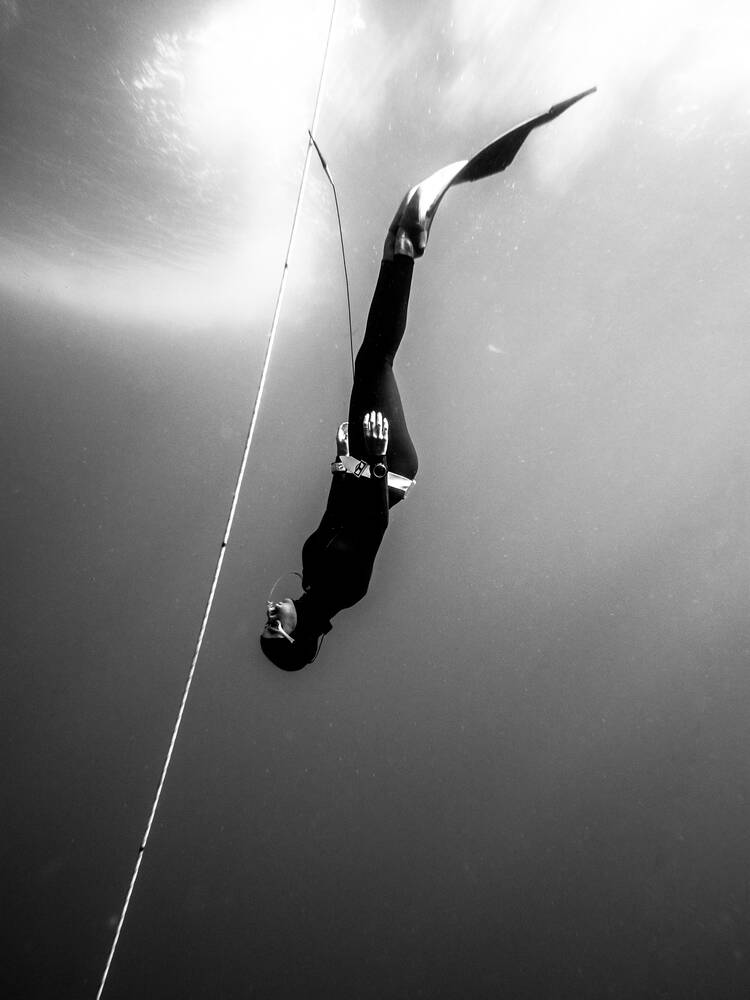 Grand bleu I Black and White