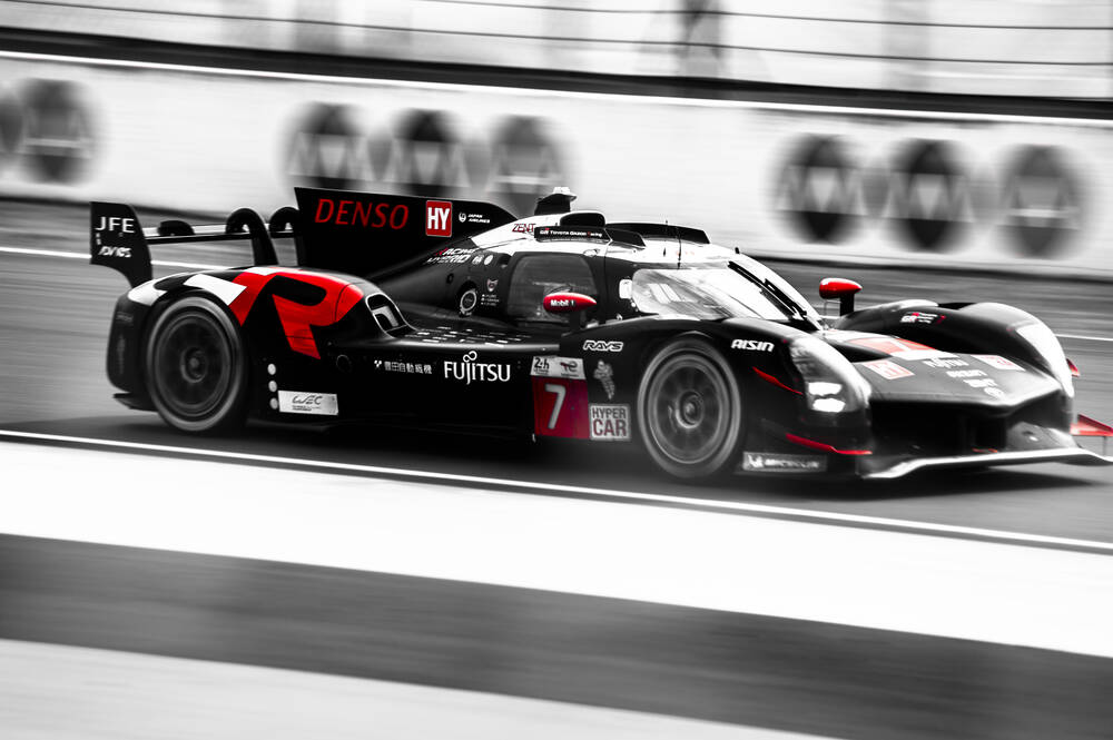 Toyota GR010 second for 14 seconds at Le Mans 20 24h