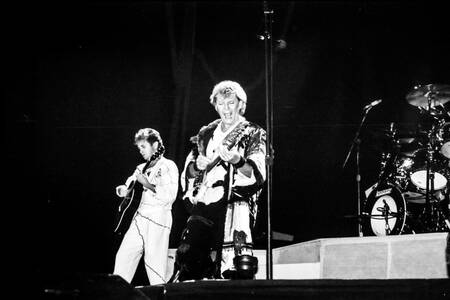 Chris Squire and Jon Anderson band Yes 1984 Paris I - Photographic
