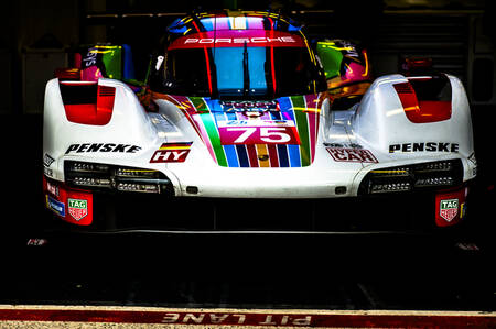 Porsche 963 on pit lane 24h Le Mans 2023 Porsche 963 on pit lane 24h Le Mans 2023