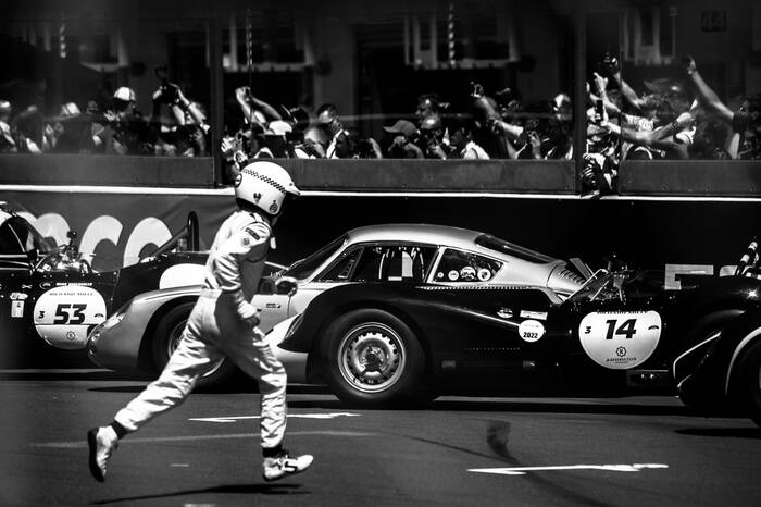 Typisch vertrek uit Le Mans