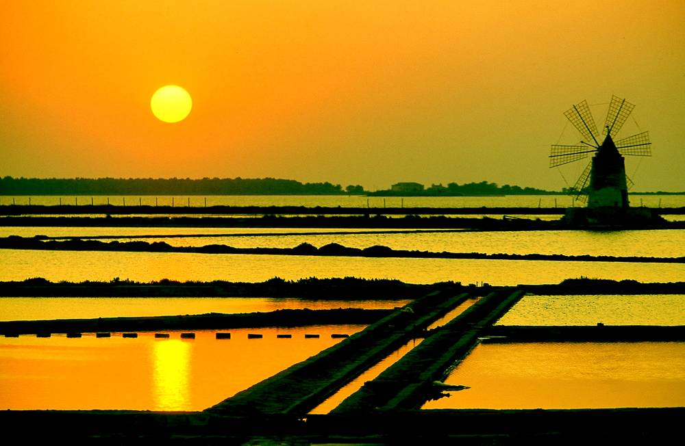 Saltworks of Paceco Sicily
