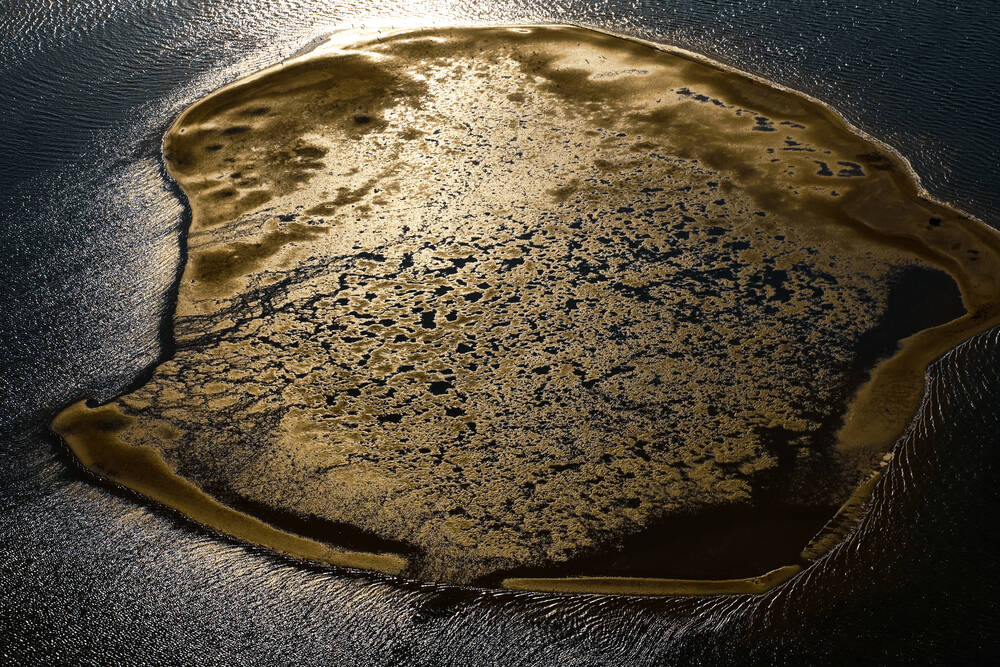 Sine Saloum vanuit de lucht Senegal