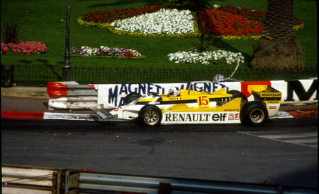 Alain Prost Renault F1 in Monaco Alain Prost Renault F1 in Monaco