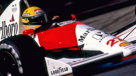 Ayrton Senna aan het werk F1 Ayrton Senna aan het werk F1