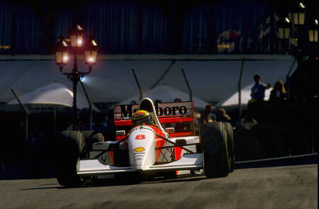 Ayrton Senna in de F1 schijnwerpers Ayrton Senna in de F1 schijnwerpers