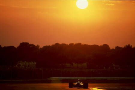 Zonsondergang over Ayrton Senna Zonsondergang over Ayrton Senna