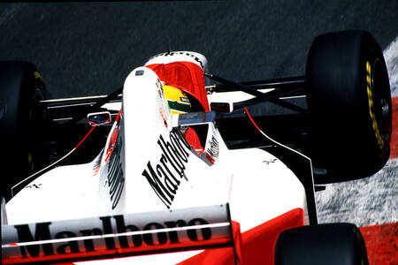 Senna op de vibrators van Monaco