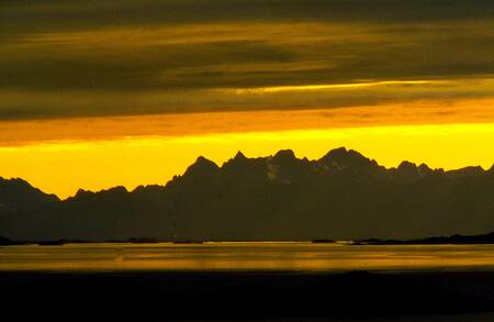 Zonsondergang over de Lofoten Zonsondergang over de Lofoten