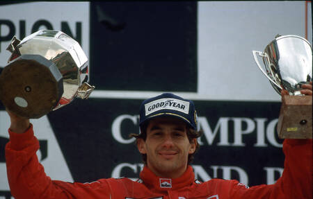 De winnaar Ayrton Senna F1 De winnaar Ayrton Senna F1
