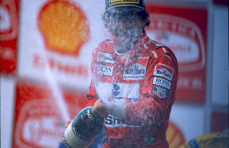 Historische overwinning voor Senna thuis in Brazilië 92