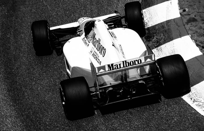 Ayrton Senna over de vibrators bij Monaco F1