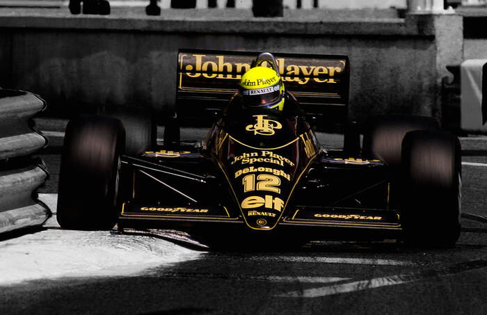 Tussen de rails in Monaco voor koning Ayrton Senna
