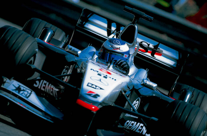 Finland's Mika Hakkinen on the Monaco circuit Finland's Mika Hakkinen on the Monaco circuit