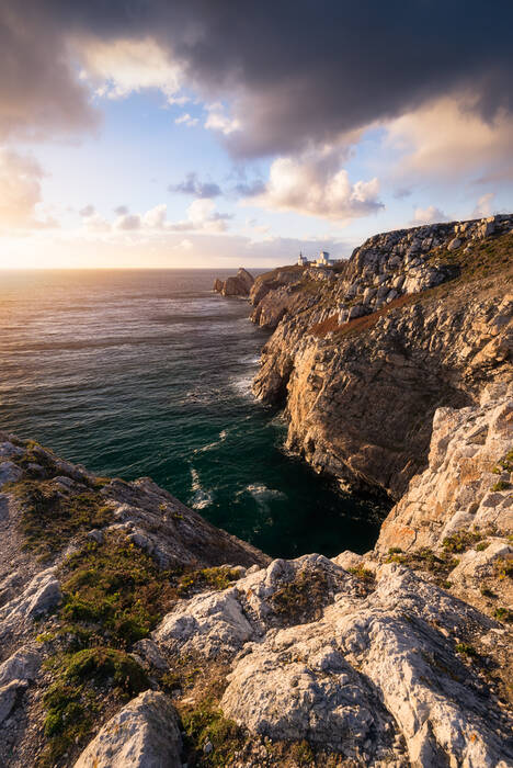 De Pointe du Toulinguet tijdens het gouden uur
