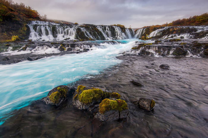 Les jolies chutes de Bruarfoss Les jolies chutes de Bruarfoss