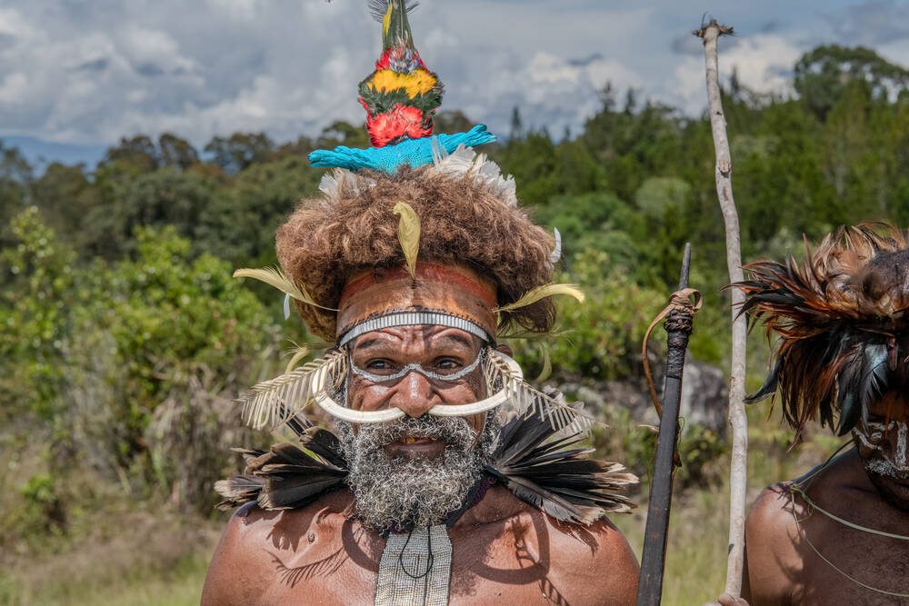 Melius the Papuan chief of the Danis tribe