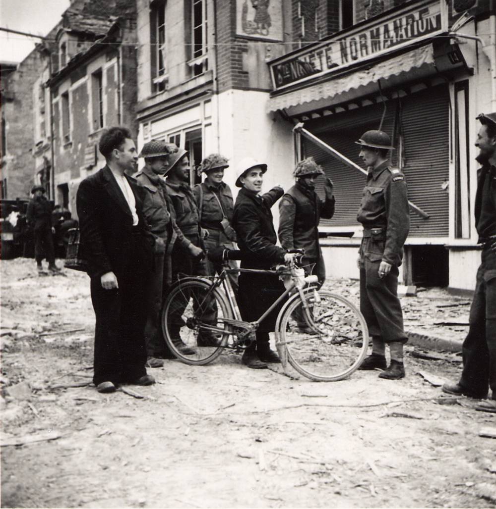Canadese soldaten in Caen