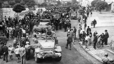 Sablé sur Sarthe in August 1947