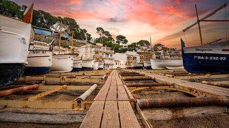 the port of Begur the port of Begur